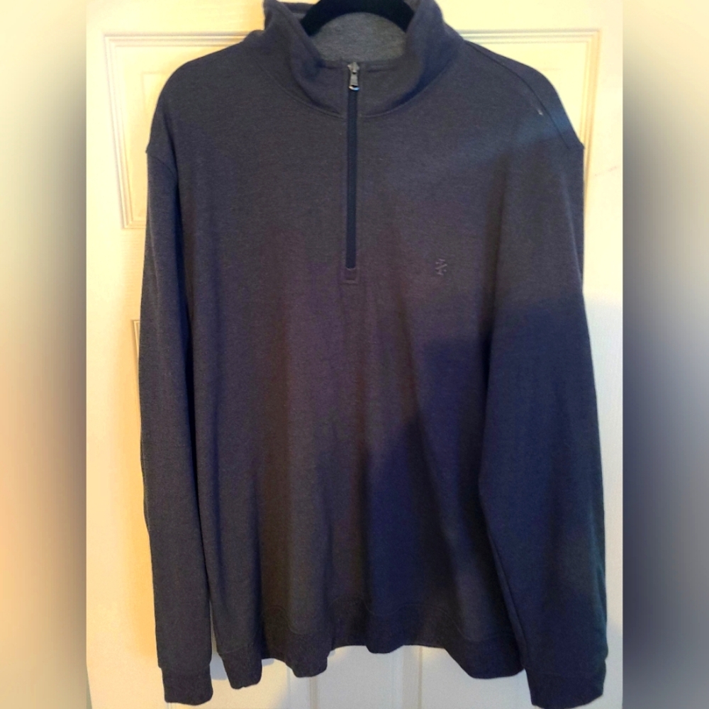 Izod Quarter Zip Collared Sweater